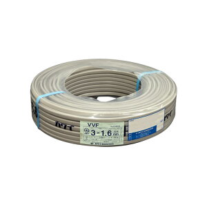 �y���������z VVF �d�� �P�[�u�� �J���C�d�� 1.6-3c 3×1.6mm LFV ��:100m