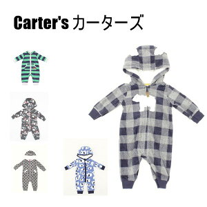 送料無料 アウトレット Carter's カーターズ キッズ ルームウェア フード付き ベビー ロンパース 秋冬 #959010 P721L
