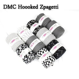 送料無料 DMC Hoooked Zpagetti フックドゥ ズパゲッティ 小物 超極太 800JP STR ストライププリント大 約120m 単品 # DMC
