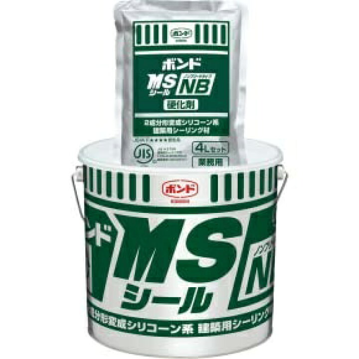 楽天市場】送料無料 コニシ ボンドMSシール ノンブリードタイプ 4L 