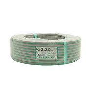 送料無料 弥栄電線 VVF 電線 ケーブル 2.0-3c 3×2.0mm LFV 条長:100m 黒白緑 アース線入り ※北海道、沖…