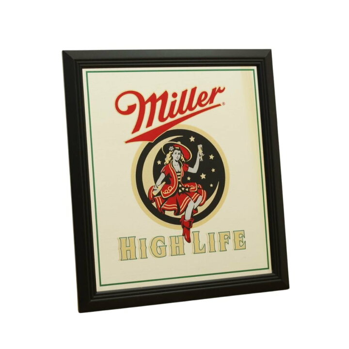 楽天市場】【送料無料】パブミラー ミラーライト Miller High Life 