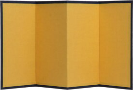 在庫特価 金屏風(カラーは黄色です） 4曲 13106 【KN】 編みぐるみや干支の飾りに アーテック