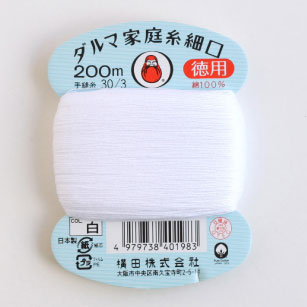 【楽天市場】ダルマ 家庭糸 細口 徳用 手ぬい糸 #30 200m 【KY 