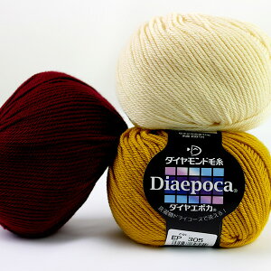 エポカ 色A ダイヤモンド毛糸 【KY】 9/4〜 毛糸 編み物 並太