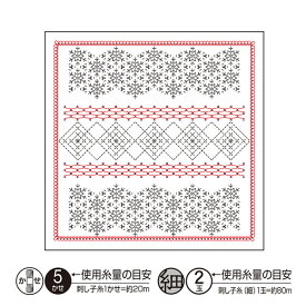 花ふきん 布パック 「La bouqueti?re」 スノーフレーク（白） H-1115 （布地：白） オリムパス 【KY】 La bouquetiere Olympus 刺し子 手芸