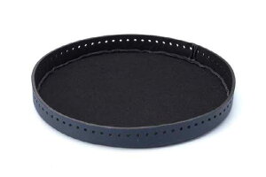 編み付けバッグ底 (円形 / 大・紺) AB-701 【KY】 オリムパス 合皮レザー底