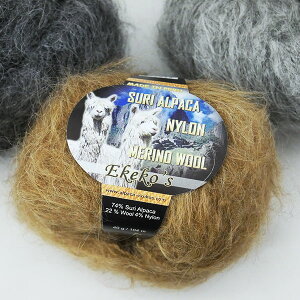 �݌Ɍ���@EKEKO's SURI ALPACA NYLON MERINOWOOL�X�[���[�A���p�J �g�����N Tlyarik �I���W�i���i�y���[���j3F �yKN�z �ю� �҂ݕ� �A���p�J �����b�ю� �ɑ�