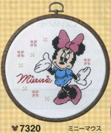 キット おしゃれフープ ミニーマウス 7320 オリムパス 【KY】 刺しゅう クロスステッチ ディズニー
