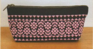 こぎんキット ペンケース(黒) こぎん41 オリムパス【KY】 キット こぎん刺し