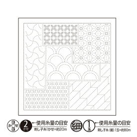 花ふきん 布パック 千代紙 Chiyogami H1145 （布地：白） オリムパス 【KY】 Olympus 刺し子 手芸 手づくり