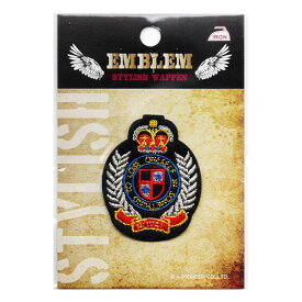 ワッペン 在庫処分 エンブレム 913-91047（アイロン接着） パイオニア 2F-B 【KN】 ROYAL 在庫限り ロイヤル 入園 入学 リメイク