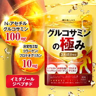 グルコサミンの極み N‐アセチルグルコサミン100mg 非変性2型コラーゲン/プロテオグリカン 10mg MSM エラ…