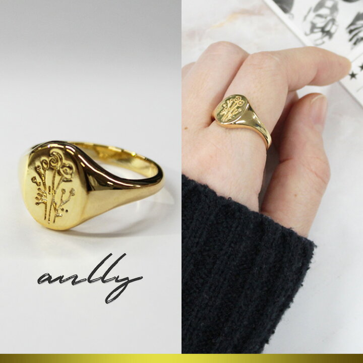 楽天市場 コクインゴールド野花リング Anlly Jyoara 楽天市場店