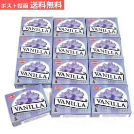 お香 バニラ コーン HEM ヘム アロマ インセンス VANILLA 12箱セット