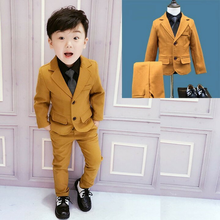 楽天市場】送料無料3点セット 子供スーツ 男の子 キッズ フォーマル  