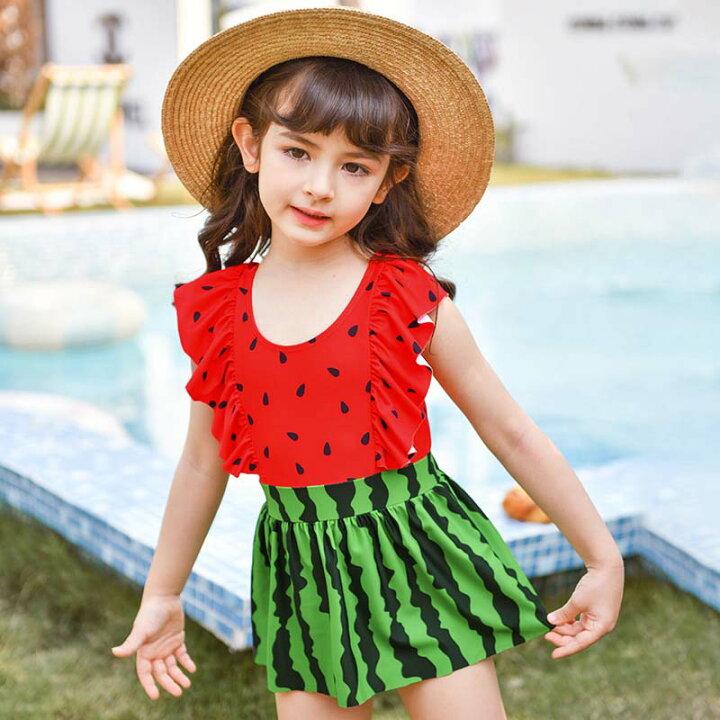 スイカ水着 楽天市場】スイカ 水着 子供用 子供水着 ビーチ ケープ 女の子 夏用 ノースリーブ 半袖 水着 海遊び ゴールデンウィーク 速乾性  カートゥーンプリント 肌着 春夏 可愛い 百日祝い 出産祝い プレゼント ギフト お誕生日 送料無料 S~2XL watermelon  85~135cm : kaoriショップ