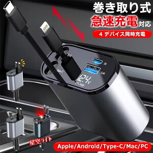 2025NVoIJ[`[W[ VK[\Pbg J[`[W[ 120W USB-C USB-A 2|[g }[d USB[d ubN X}z iPhone Android RpNg PD3.0 QC3.0 12V-24VΉ J[`[W[ 