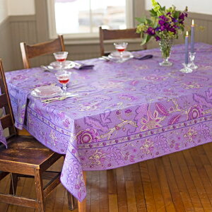 テーブルクロス 長方形 ブランド おしゃれ かわいい 花柄 ソファー掛け ベッドカバー マルチカバー ガーデンテーブル アウトドア ピクニック テーブルコーディネート 紫 母の日 プレゼント