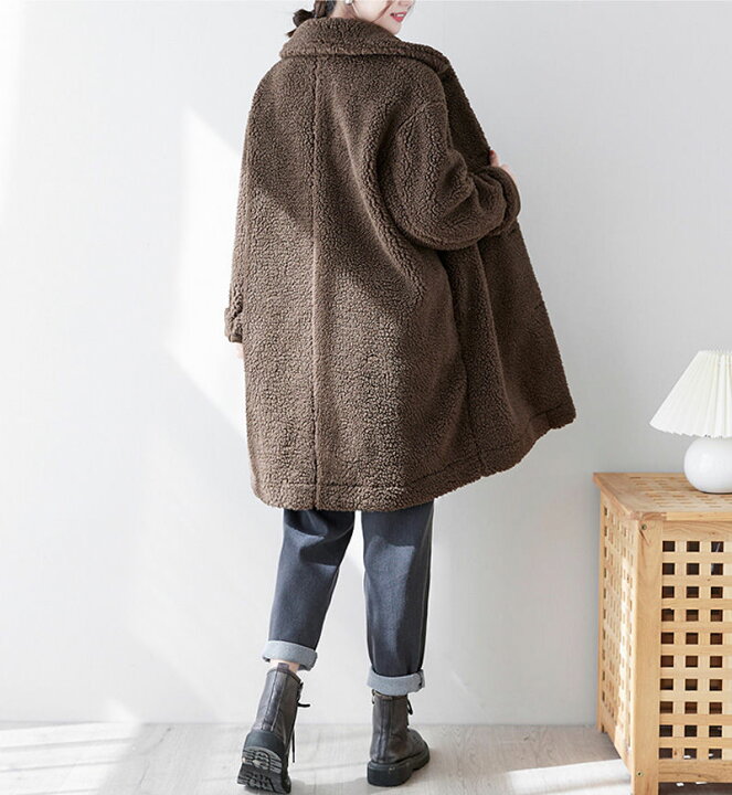 楽天市場】ボアコート ロング ボア コート アウター ブルゾン  