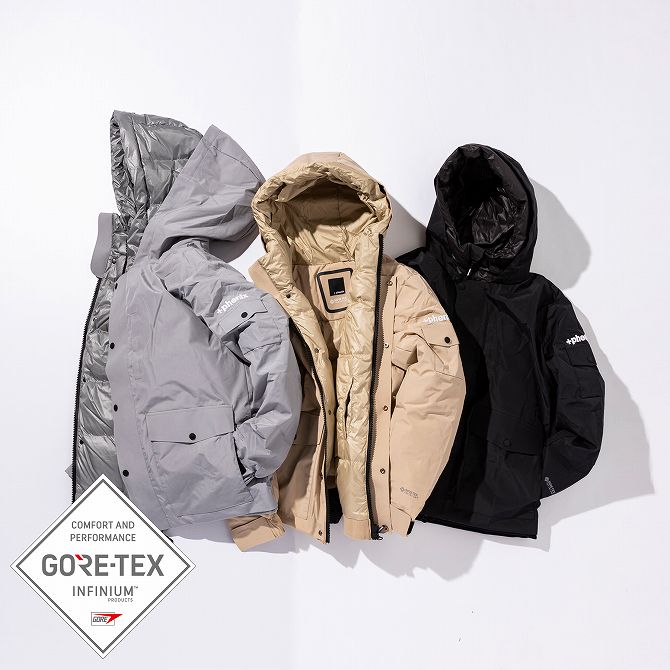 楽天市場】+phenix プラスフェニックス GORE-TEX INFINIUM down jacket