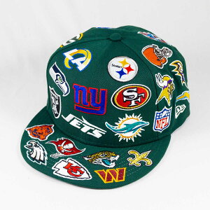 j[G New EraR NEW ERAR Xq Lbv 9FIFTY Team Logo Allover NFL _[NO[