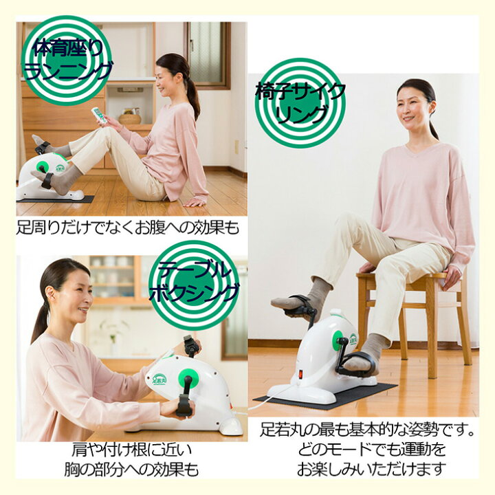 楽天市場 楽らく電動サイクルマシン 足若丸 Asm 01 ペダル運動 高齢者 シニア 運動器具 運動不足解消 自転車こぎ ダイエット リハビリ 有酸素運動 ながら運動 ラッピング カラダclub