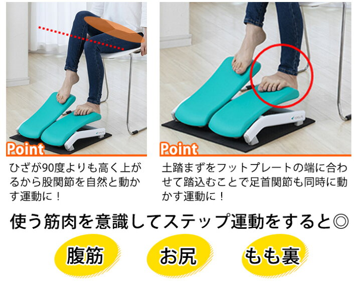 楽天市場 1年保証 ステッパー エアロライフ ホップトレーナー Dr 3810 座ってできる ホッピング運動 足踏み運動 お尻歩き リハビリ ダイエット ながら運動 高齢者 シニア 転倒防止 座ったまま 運動 ラッピング カラダclub