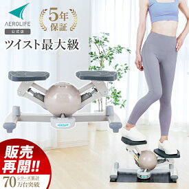 【正規品】ステッパー ツイスト 静音 ダイエット くすみカラー ひねり エアロライフ コアビクサー エアロステッパー ツイストステッパー 足踏み 有酸素運動 室内 エクササイズ お腹 くびれ ウエスト 健康 器具 サイドステッパー 運動不足 dr-3880