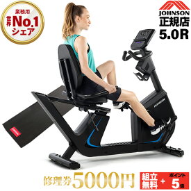 【組立設置無料+P5倍】リカンベントバイク 5.0R ジョンソン JOHNSON 正規販売店 自転車 バイク ZWIFT対応 5.5インチコンソール 送風ファン 100段階 負荷調整 自宅 トレーニング ホームジム 自宅 宅トレ