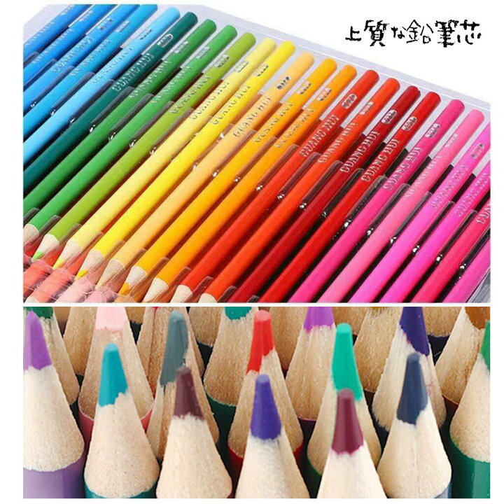 色鉛筆 48色油性色鉛筆 画材 絵の具 塗り絵 油性画 画材 イラスト 美術