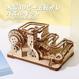 3D立体パズル 木製 クラフト 木製おもちゃ DIYキット 組み立てパズル ビー玉転がし マーブルラン 知育玩具 立体パズル ウッドパズル 大人も楽しめる 手作りキット クラフトキット 木製モデル メカニカルパズル STEM教育 物理おもちゃ 木製パズルキット