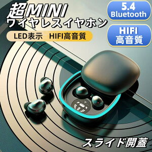 [DBH]CXCz Bluetooth5.4 MiniCz pCz Ȃ HIFI ^ XChJW yAO L݊ LEDt cʕ\ Type-C}[d p