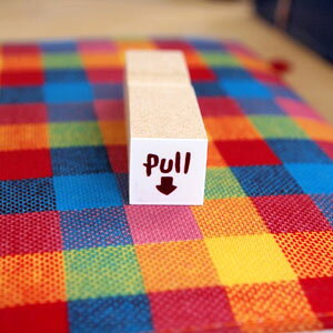 はな16 ラバースタンプ pull 10mm四方 (0097Z-1515)