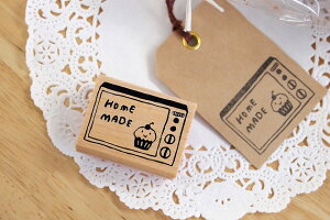 はんこどり ラバースタンプ オーブン HOMEMADE 縦24.5mm×横36mm (0060B-3040)