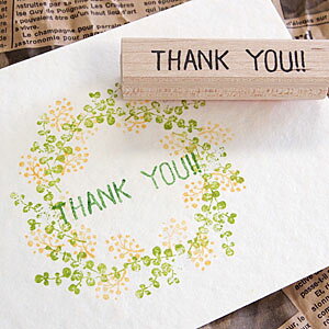 ͂񂱂ǂ o[X^v uTHANK YOU!!v c8mm×46mm (0099J-1560)