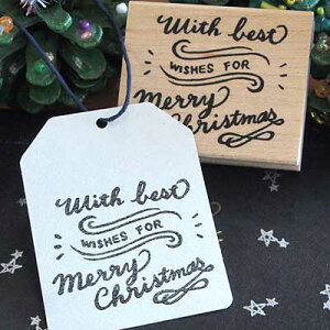 ac^Rq o[X^v uWISHES FOR merry christmasv c34mm×39.5mm (0088C-4048)