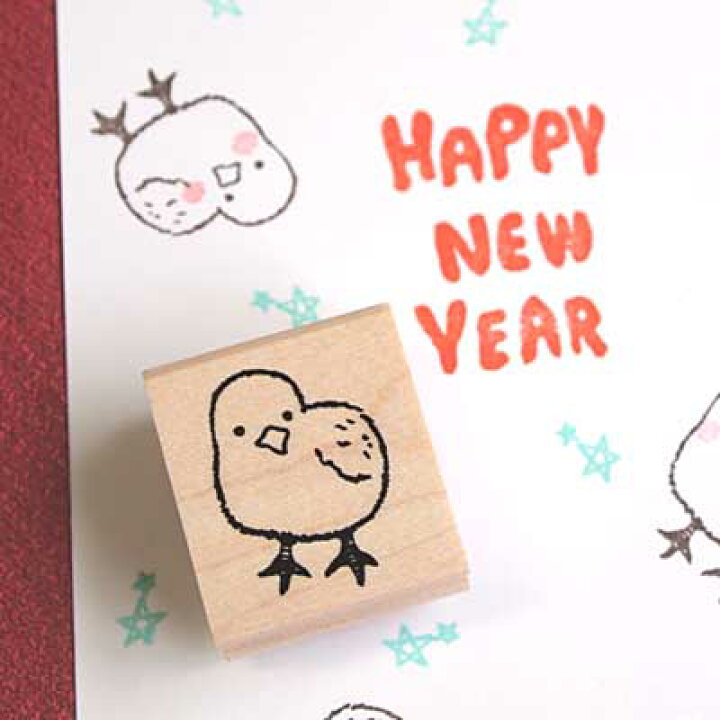 楽天市場 和田真由子 ラバースタンプ ふり向きひよこ 縦25mm 横18mm 00a 3026 きれいなはんこ 印鑑のからふる屋
