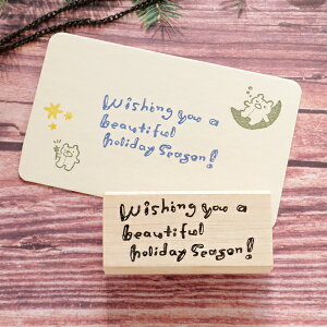 ͂񂱂ǂ o[X^v Wishing you a beautiful holiday seasonIifGȃzf[V[YɂȂ܂悤ɁIj c20.8×43.3