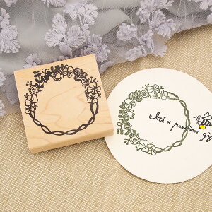 tugumi ���o�[�X�^���v �i�`�������t�����[���[�X �c53.1mm×��55.8mm