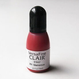ツキネコ バーサファイン・クレア インカー　グラマラス　補充インク／VersaFine・CLAIR Glamorous （VF-CLA-201）　魅惑的な薄紅を思わす赤（レッドピンク系）