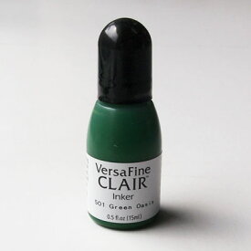 ツキネコ バーサファイン・クレア インカー　グリーンオアシス 補充インク／VersaFine・CLAIR Green Oasis （VF-CLA-501）　若々しさのある強い緑（グリーン系）