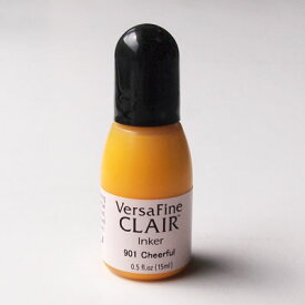 ツキネコ バーサファイン・クレア インカー　チアフル 補充インク／VersaFine・CLAIR Cheerful （VF-CLA-901）　やや蛍光色のような黄（イエロー系）