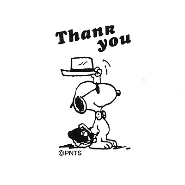 楽天市場 こどものかお スヌーピーオフィススタンプ Snoopy Thank You G2256 023 きれいなはんこ 印鑑のからふる屋