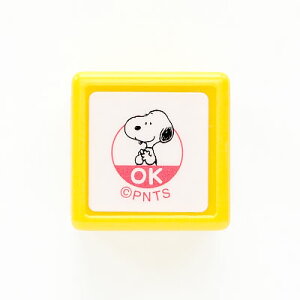 こどものかお Snoopy スヌーピーミニスタンプ浸透印 OK/ピンク (E2204-002)