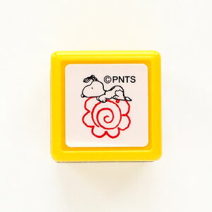 こどものかお Snoopy スヌーピーミニスタンプ浸透印 はなまる/ピンク (E2204-015)