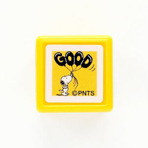 こどものかお Snoopy スヌーピーミニスタンプ浸透印 GOOD/ブラック (E2204-016)