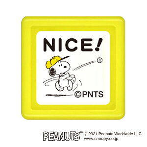 こどものかお Snoopy スヌーピーミニスタンプ浸透印 NICE!/ブラック(E2204-060)