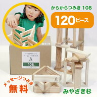 からからつみき108(120枚入) おもちゃ 知育玩具 積み木 つみき 名入れ積み木無料 入園 入学 プレゼント …