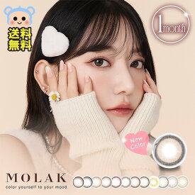 新色追加 MOLAK モラク カラコン 1ヵ月 1month 1箱2枚入 宮脇咲良 度あり 度なし DIA 14.2mm ドーリッシュブラウン ドーリッシュグレー ダズルグレー ダークピオニー ダ